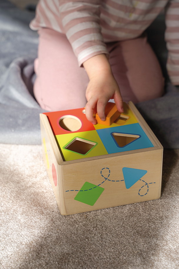 Sortbox mit verdrehten Teilen