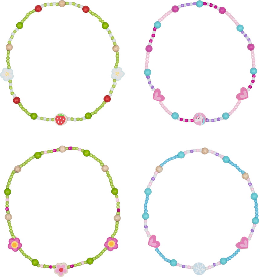 Halskette goki, 4-fach sortiert, 12er Set