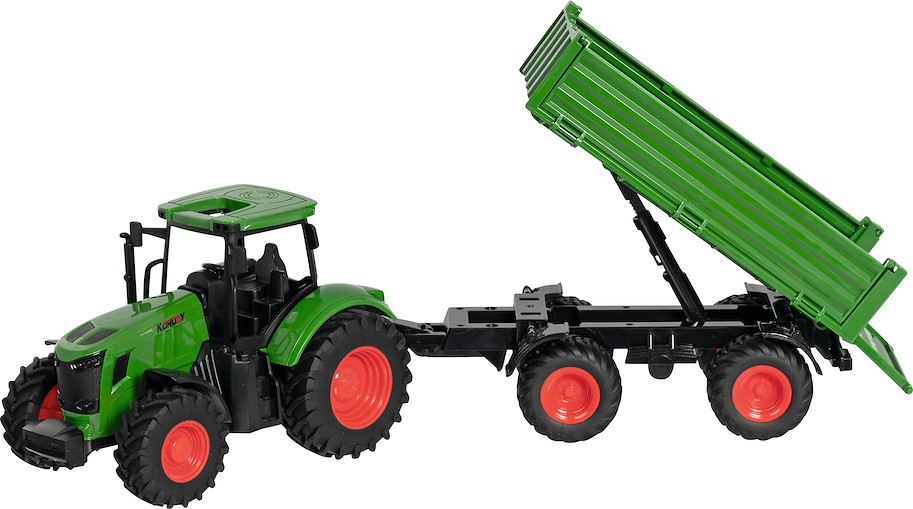 Traktor mit Anhänger, 1:24