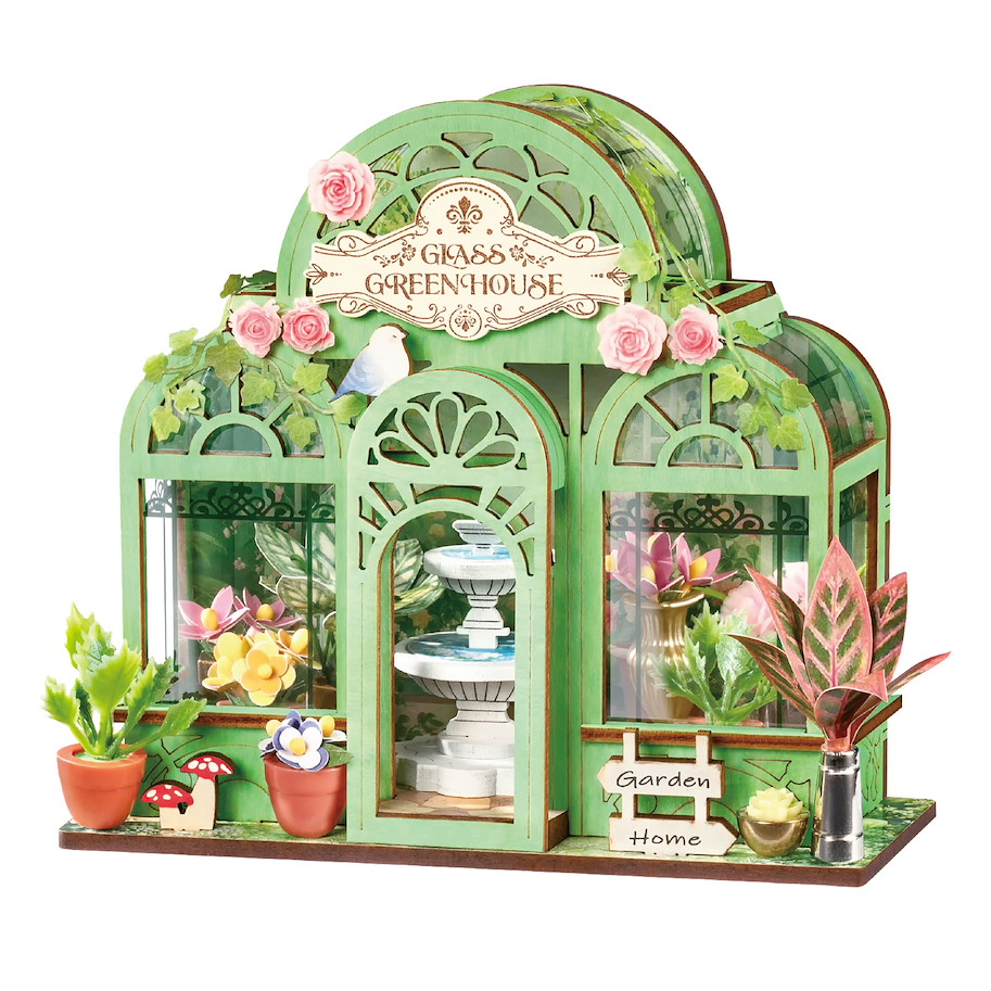 Miniatur-Modellbausatz 'Green fountain garden'