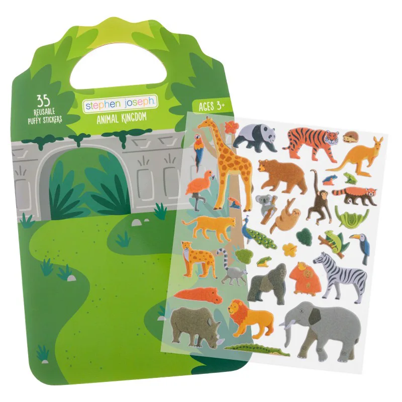 Buch mit Softklebern Zoo