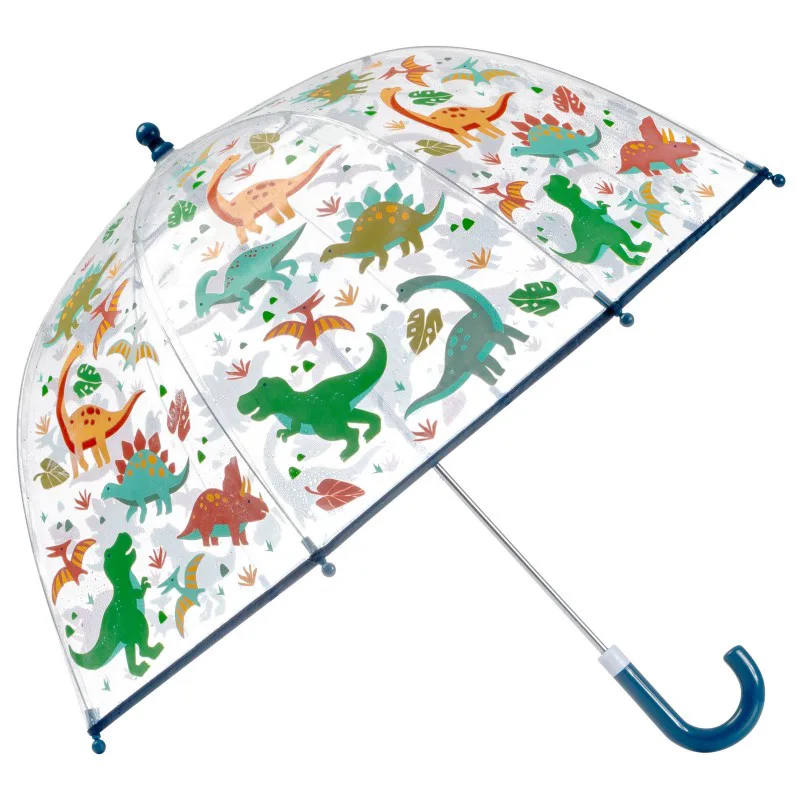 Regenschirm Farbwechselnd klar Dino