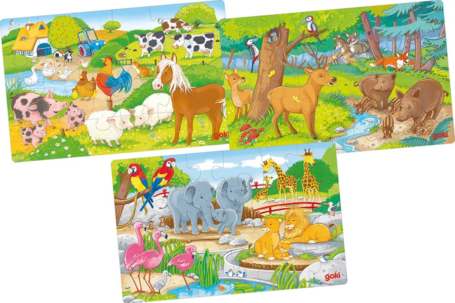 Puzzleset Tiere