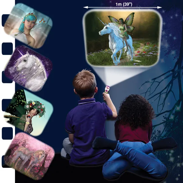 Taschenlampe & Projektor Feen und Einhörner